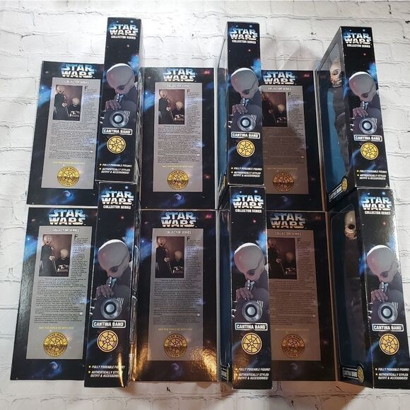 NIB Vintage Star Wars Collector Series Cantina Band Set of 6 - Picture 3 of 8